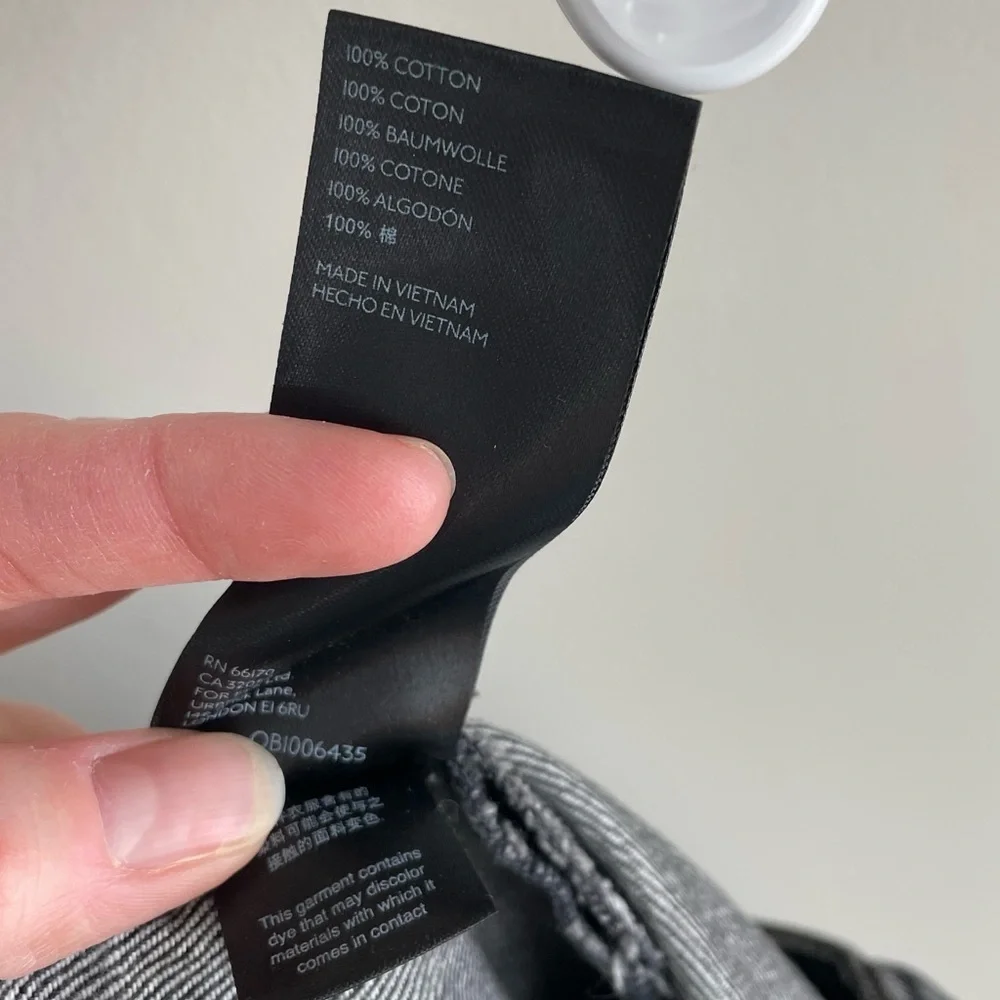 Free People We The Free Bailey Denim Mini Skirt - Bailey Black Wash - Size 28 - Picture 15 of 15